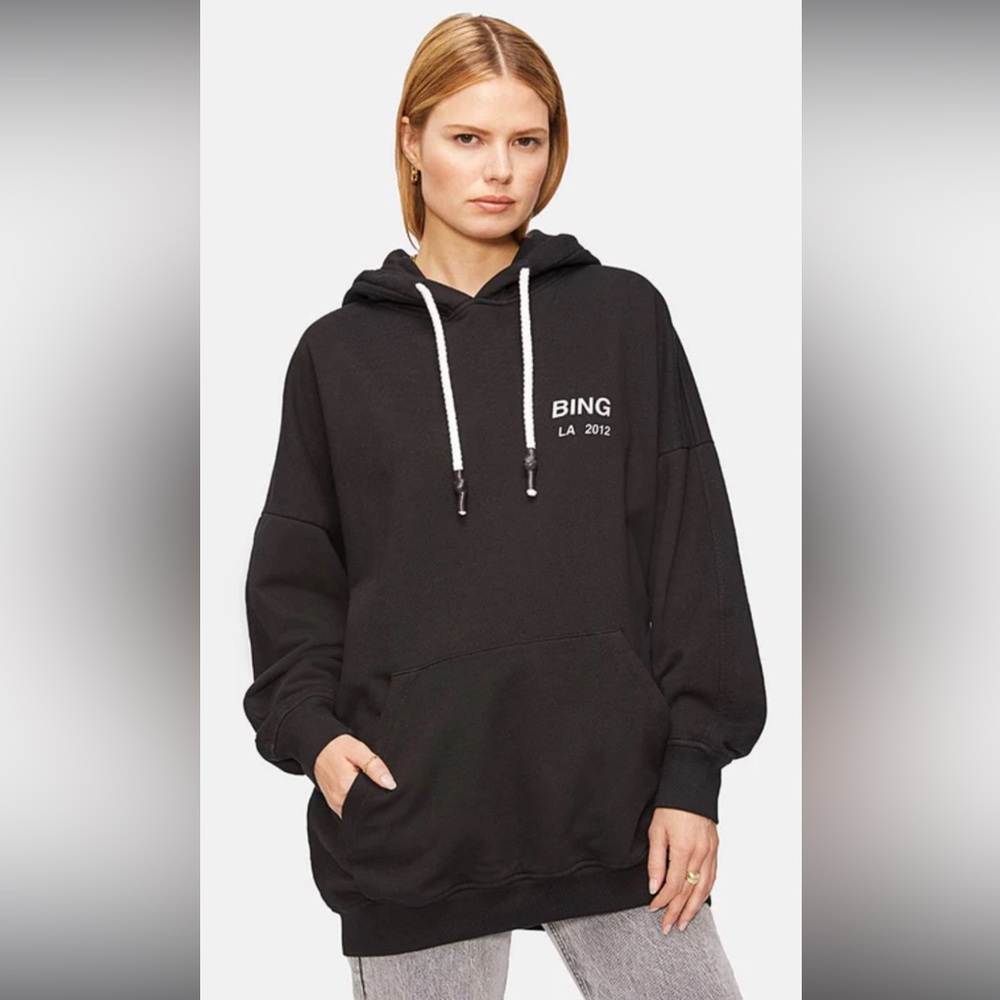 Anine Bing - Lottie Hoodie in Black, size M/L
